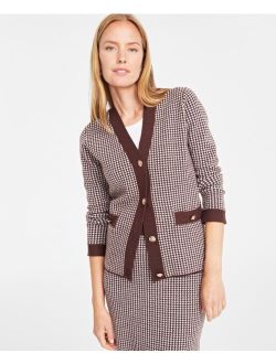 ON 34TH Women's Jacquard Cardigan, Created for Macy's