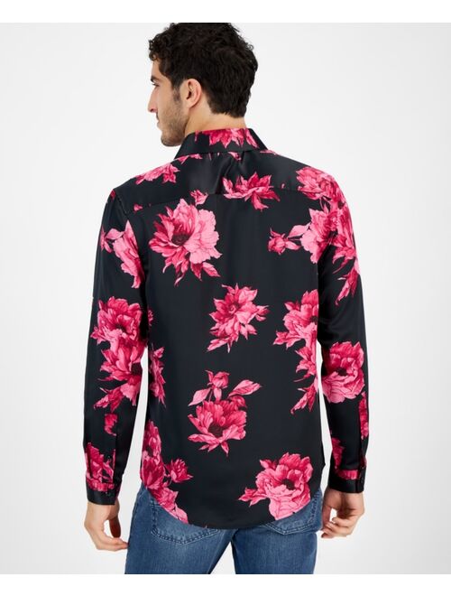 I.N.C. INTERNATIONAL CONCEPTS Men's Bouquet Long Sleeve Button-Front Shirt, Created for Macy's