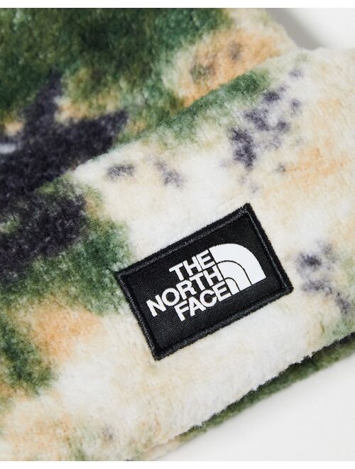 The North Face box logo beanie in camo print