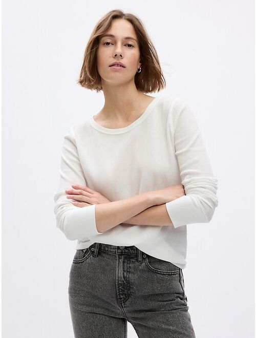 Gap Waffle Crewneck T-Shirt