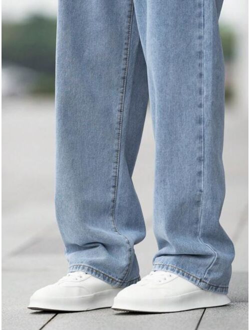 Manfinity Hypemode Men Cotton Slant Pocket Loose Fit Jeans
