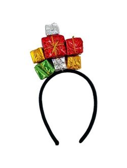 Needzo Colorful Christmas Gifts Headband, Festive Holiday Party Accessory for Women or Girls, One Size Fits Most