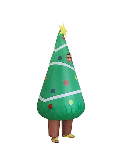 "Champwin" "For" "The" "Winners" Inflatable Christmas Costume for Adults Funny Blow Up Costume for Holiday Party