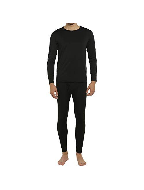 ViCherub Thermal Underwear for Men Fleece Lined Long Johns Thermals Top and Bottom Set Base Layer for Cold Weather