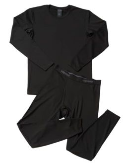 Men's Thermal Underwear Set Soft Fleece Lined Long Johns Light/Mid/Heavy Weight Base Layer Top & Bottom M11/M24/M57