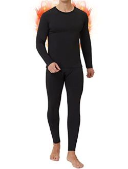 CL convallaria Long Johns Thermal Underwear for Men Soft Fleece Lined Base Layer Cold Weather Bottom Top Set XS-4XL