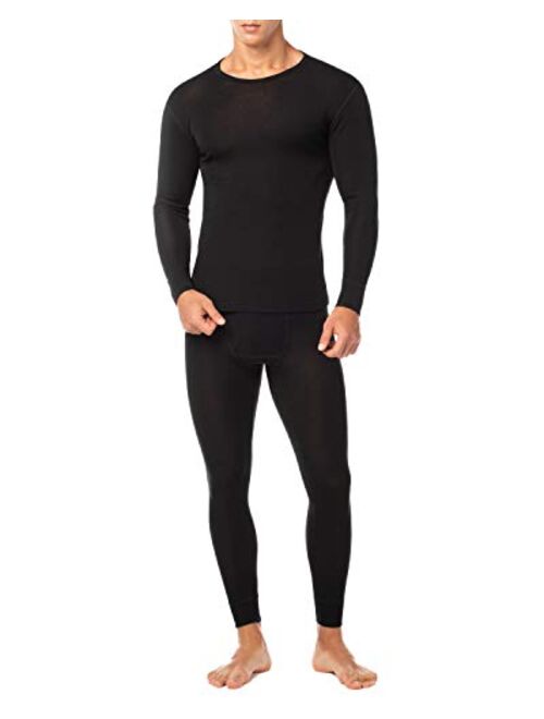 LAPASA Men's 100% Merino Wool Base Layer Set Lightweight Midweight Thermal Underwear Activewear Long John Top Bottom M31/M126
