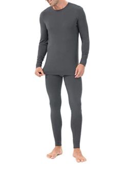 Men's Thermal Underwear Set Winter Warm Base Layers Thermal Top and Bottom Long Johns Set