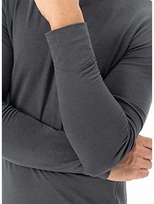 DAVID ARCHY Men's Thermal Underwear Set Winter Warm Base Layers Thermal Top and Bottom Long Johns Set
