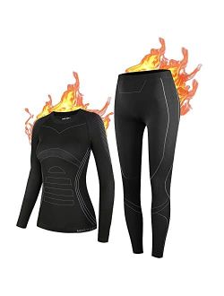 NOOYME Thermal Underwear for Women Base Layer Women Cold Weather,Long Johns for Women