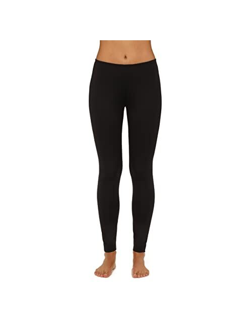 Cuddl Duds ClimateRight Women's Stretch Fleece Base Layer Legging - Natural Rise Waist