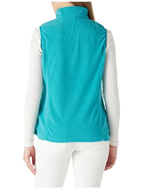 Outdoor Ventures Womens Fleece Vest, Zip Up Lightweight Soft Running Vest Outerwear Sleeveless with Pockets
