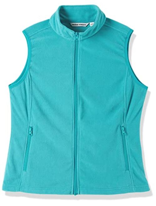 Outdoor Ventures Womens Fleece Vest, Zip Up Lightweight Soft Running Vest Outerwear Sleeveless with Pockets