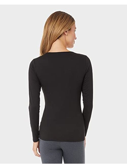 32o Degrees 32 Degrees Women's Lightweight Baselayer Scoop Top | Long Sleeve | Form Fitting | 4-Way Stretch | Thermal