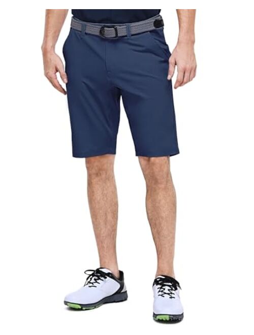 Outdoor Ventures Men's Golf Shorts 11" Inseam Classic-Fit Flat Front Stretch Casual Shorts with Pockets Summer Hiking Travel