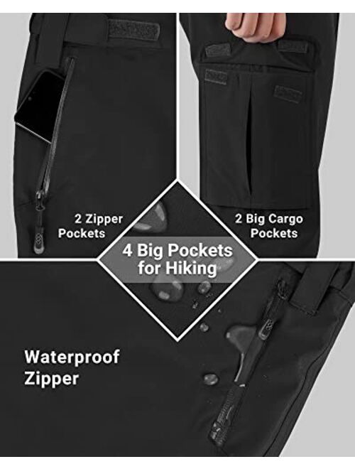Outdoor Ventures Men's Rain Pants, Lightweight Breathable Waterproof Golf Rain Over Pants for Hiking Fishing Travel