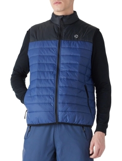 Outdoor Ventures Men's Lightweight Puffer Vest Outerwear, Warm Sleeveless Packable Winter Jacket for Hiking Travel Running