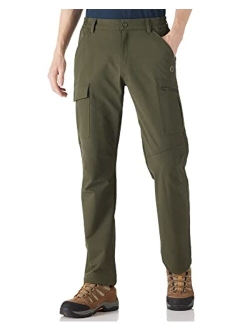Outdoor Ventures Men's Hiking Pants Lightweight Water Resistant Cargo Work Pants Ripstop Outdoor Pants for Tactical Travel