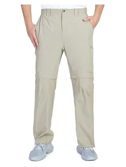 Outdoor Ventures Men's Convertible Pants, Quick Dry Hiking Zip-Off Pants, Stretch Lightweight Cargo Pants