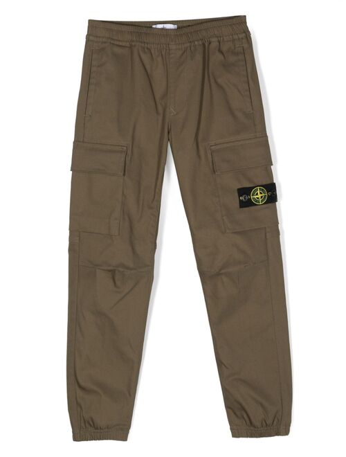Stone Island Junior Compass-patch cargo trousers