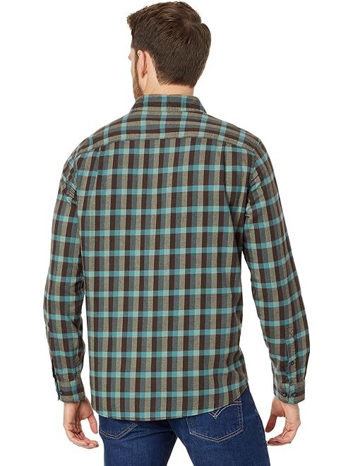 L.L.Bean Wicked Soft Flannel Shirt Plaid Slightly Fitted