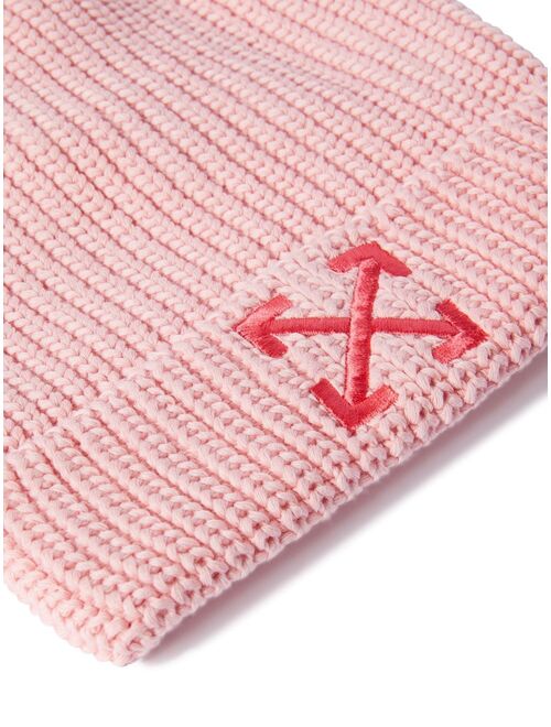 Off-White Kids Arrows-motif knitted beanie