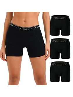 INNERSY Ladies Boxer Shorts Underwear Cotton Boyshorts for Women