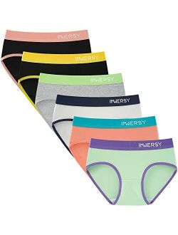 Big Girls' Underwear Age 8-16 Teens Cotton Briefs No Wedgies Panties 6 Pack