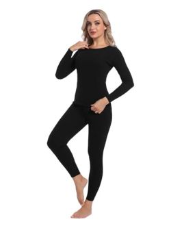 Women's Thermal Underwear Set Ultra-Soft Long Johns Base Layer for Cold Weather