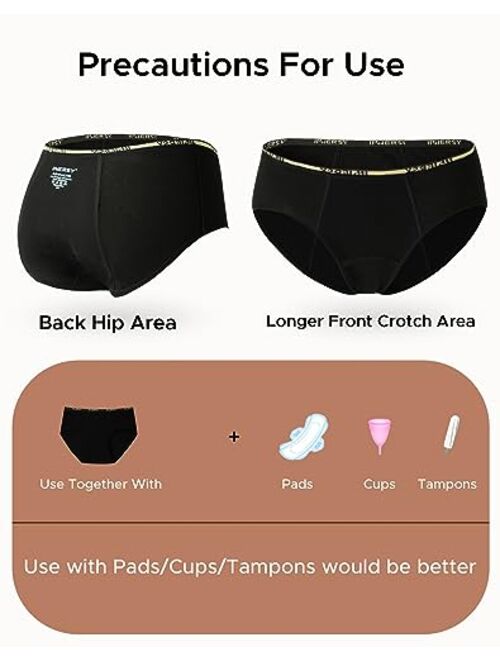 INNERSY Teen Girls Period Underwear Cotton First Starter Panties Aged 10-16 Briefs 5 Pack