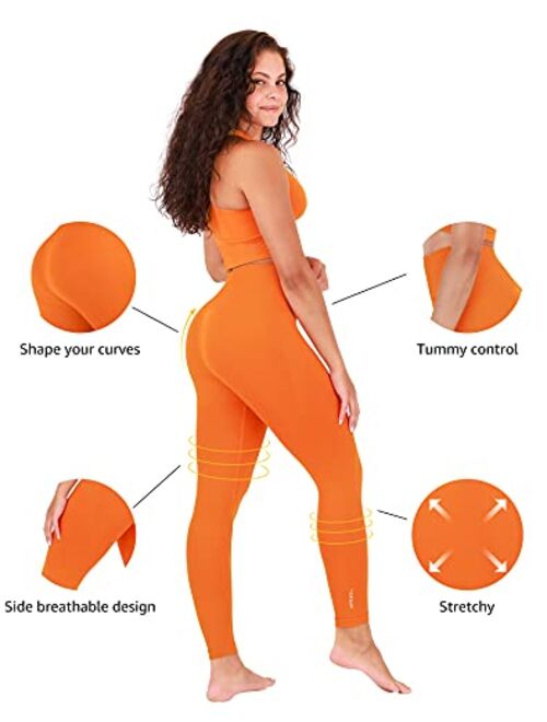 INNERSY High Waisted Leggings for Women Thick Compression Yoga Pants Tummy Control Workout Leggings