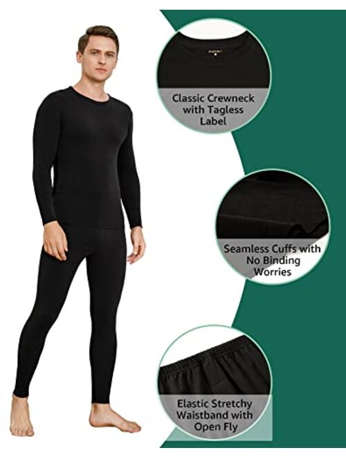 INNERSY Men's Thermal Underwear Set Lightweight Base Layer Long Johns for Winter Exercise