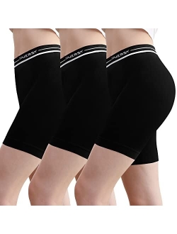 Sporty Slip Shorts for Women Under Dresses Cooling Anti Chafing Shorts 3-Pack