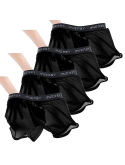 Men's Cooling Thin Mesh Boxer Briefs Breathable Quick Dry Underwear 4-Pack