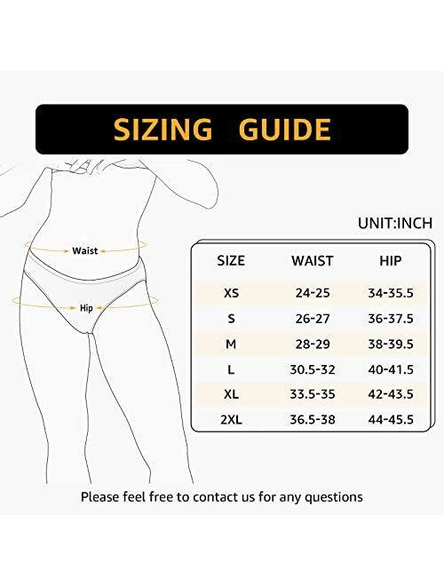 INNERSY Women's High Cut Bikini Underwear Cotton Stretch Hipster Panties for Women 6 Pack
