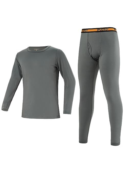 INNERSY Boys Thermal Underwear Lightweight Long Base Layer Sets 1 Pack