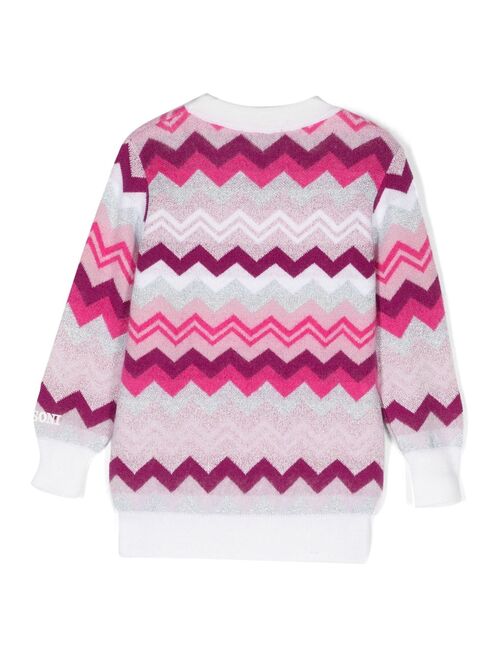Missoni Kids signature zigzag-print knit jumper
