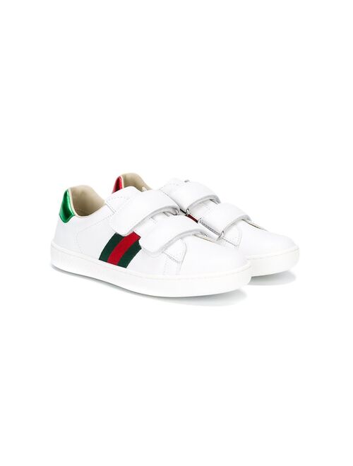 Gucci Kids touch fastening sneakers