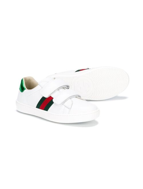 Gucci Kids touch fastening sneakers