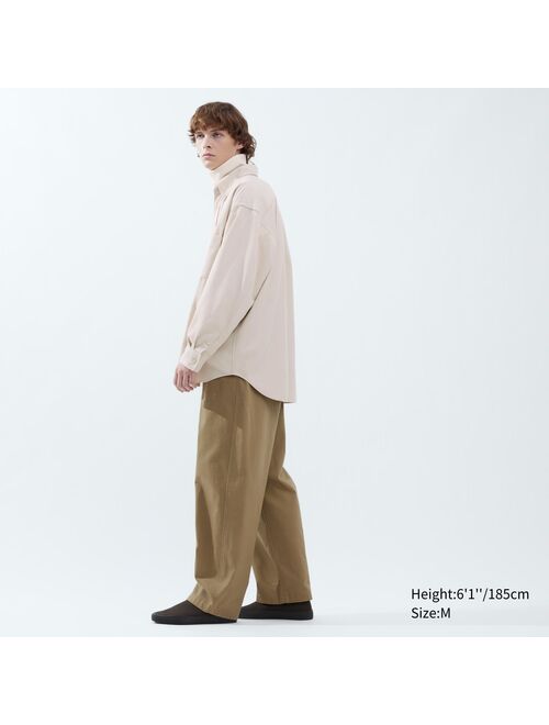 UNIQLO Twill Oversized Long-Sleeve Shirt