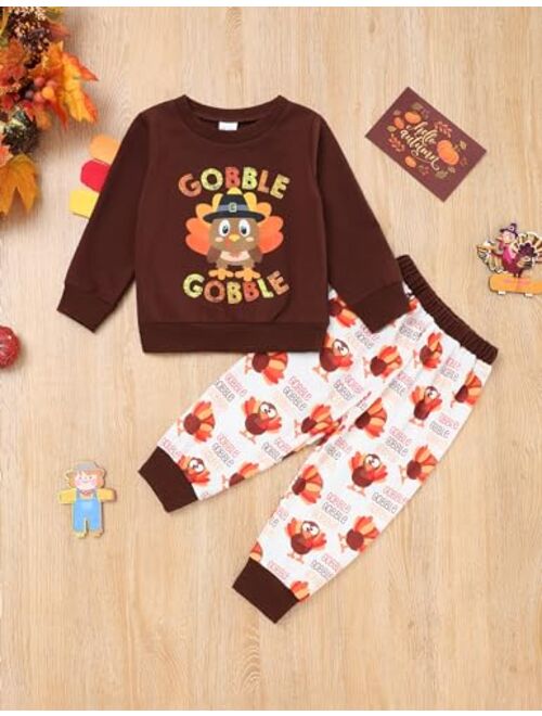 TUEMOS Toddler Boy Halloween Clothes Long Sleeve Funny Letter Top Boys Fall Clothes Winter Outfits