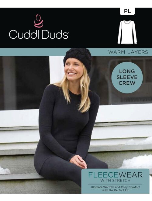 Cuddl Duds Fleecewear Long-Sleeve Crewneck Top