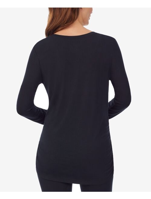 Cuddl Duds Women's Softwear with Stretch Maternity Long Sleeve Henley