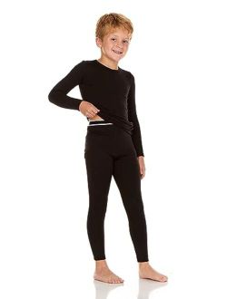 Thermajohn Boys Thermal Underwear Set for Kids Long Johns Underwear for Boys Thermal Top and Bottom Set for Winter