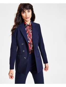 Women's Faux Double-Breasted Boyfriend Jacket, Created for Macy's