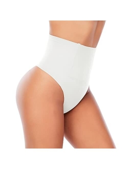 Womens Thong Shapewear Mid to High Waisted WN0017