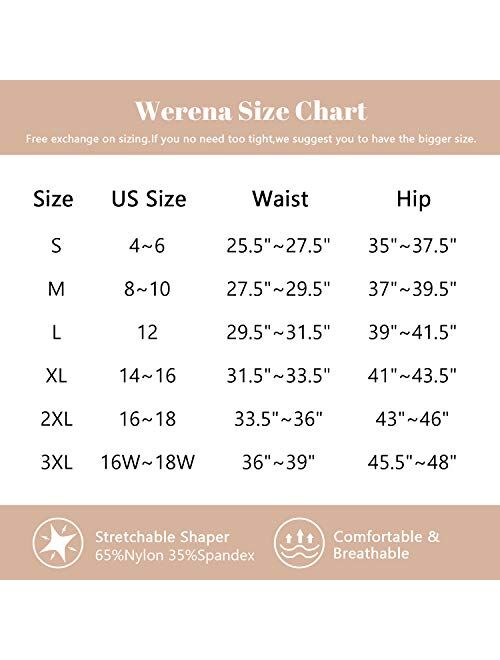 Werena Womens Thong Shapewear Mid to High Waisted WN0017