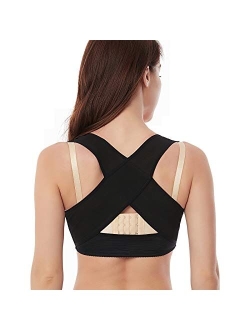 Chest Brace Up for Women Posture Corrector Back Brace Support Bra Shaper X-Strap Vest Shapewear Tops