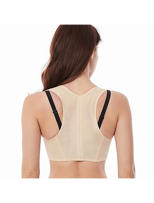 Werena Chest Brace Up for Women Posture Corrector Back Brace Support Bra Shaper X-Strap Vest Shapewear Tops