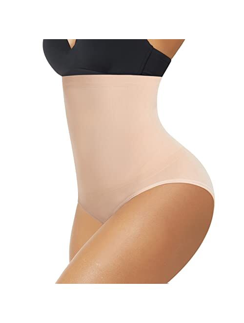 Werena Tummy Control Shapewear Panties for Women High Waisted Body Shaper Slimming Shapewear Underwear Girdle Panty